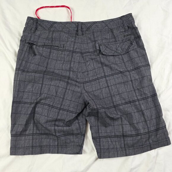 ONeill Hybrid Freak Mens Size 33 Gray Plaid Board Shorts Casual Outdoors Summer - Picture 2 of 11